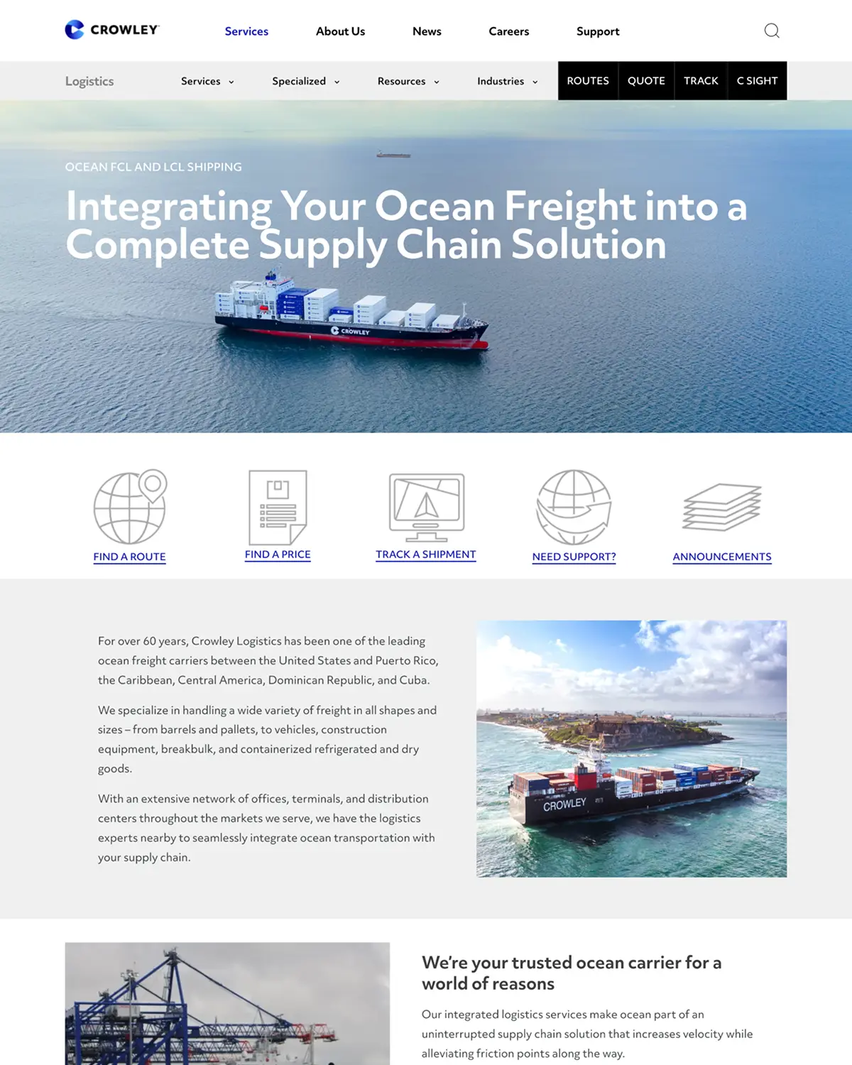 Crowley Maritime — product quality through system and alignment